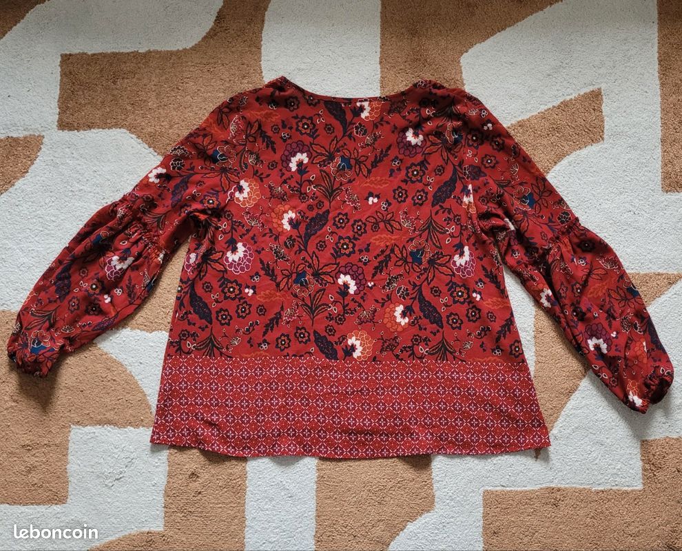 Blouse Rouge Femme Taille 46 - Primark - Neuf Avec étiquettes