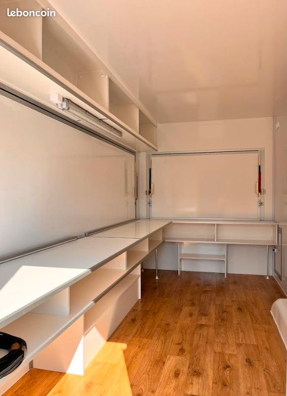 Remorque magasin 4,20x2,03x2,30m - 2000kg - 2 clapets de vente (image 4)