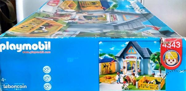 PLAYMOBIL VIE QUOTIDIENNE façade de la clinique vétérinaire 4343 EUR 8 PLAYMOBIL VIE QUOTIDIENNE façade de la clinique vétérinaire 4343 EUR 8