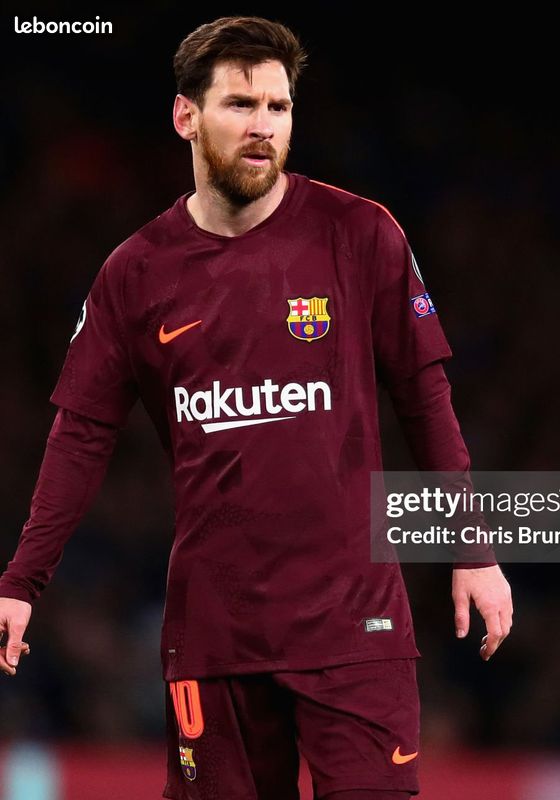 Flocage FC BARCELONE 2017/18 #10 MESSI 2eme Exterieur