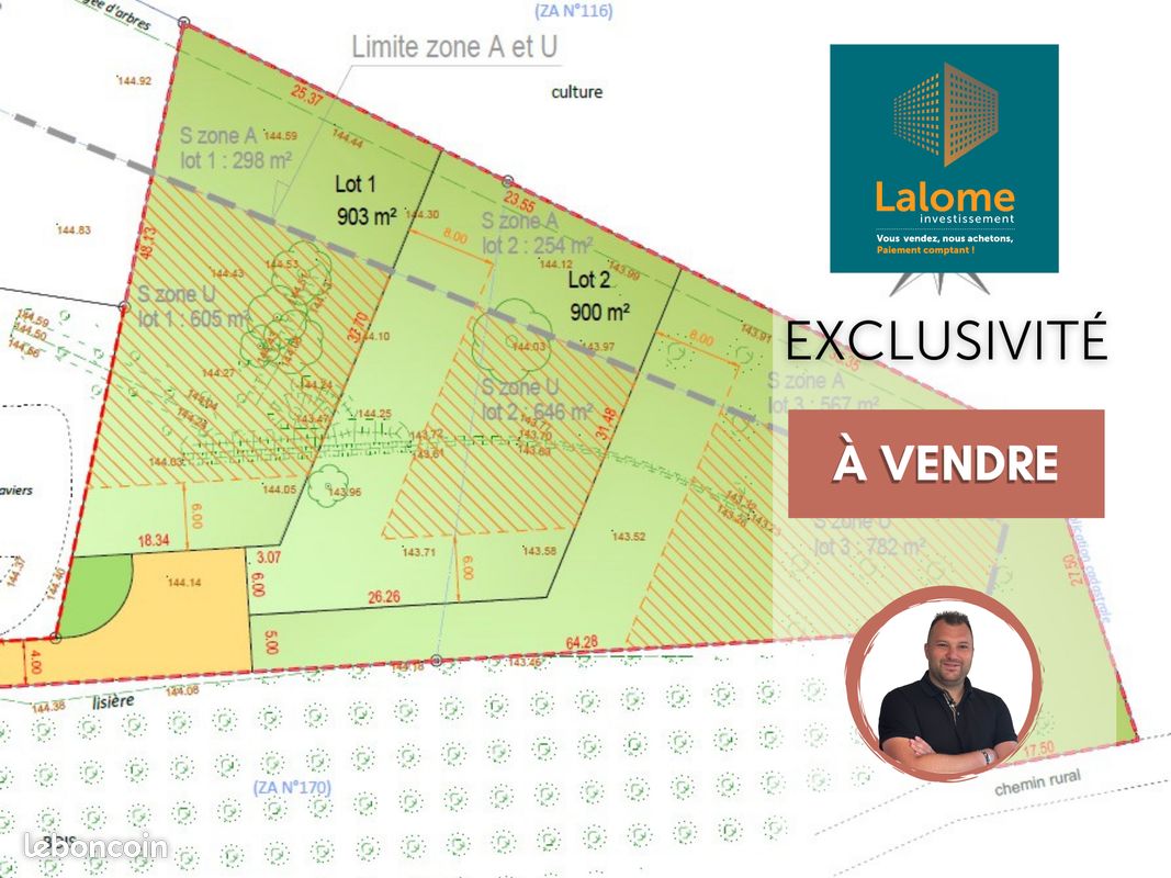 Terrain 900 m² · à Chaufour-lès-Bonnières · 900 m² · 95 900 €