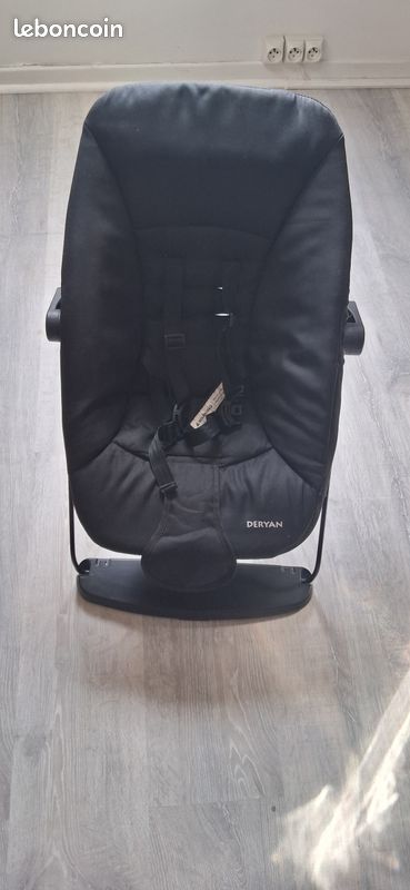 Transat bébé DERYAN ergonomique et pliable — Noir (image 3)