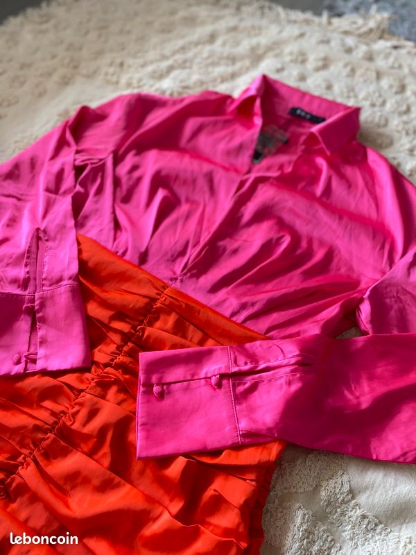Robe courte bicolore (image 2)