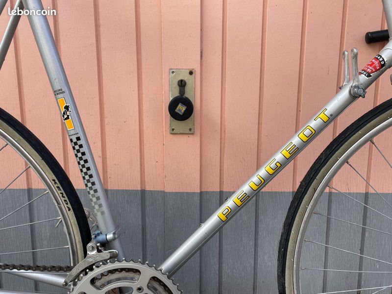 Vélo Course Peugeot PA 10/E - Vintage, Cadre 58 Cm, 12 Vitesses, Blanc