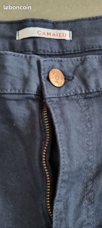 1 pantacourt en jeans t.44 Camaïeu (image 3)
