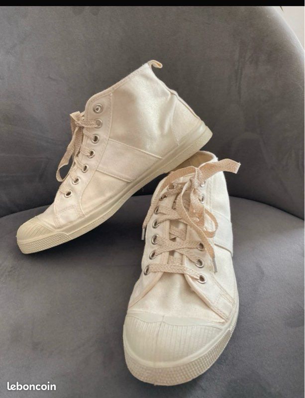 Baskets Bensimon Taille 38 écru - Rares Et Collector - Occasion En Bon état