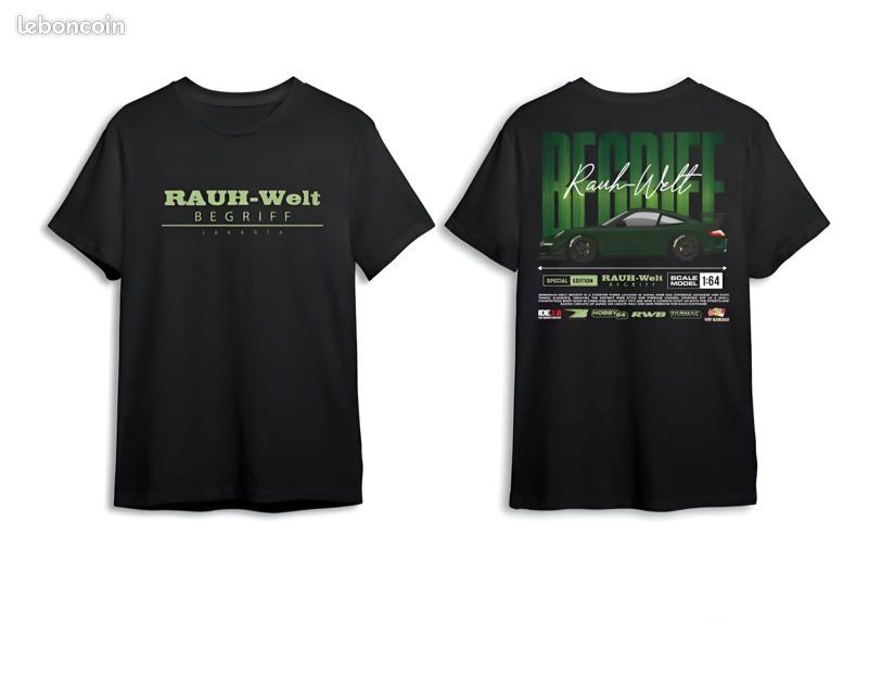 Tee-shirt premium (L) Porsche RWB (Rauh-Welt Begriff
