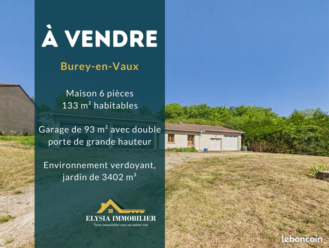 Maison 5 pièces 133 m² · à Burey-en-Vaux · 133 m² · 149 000 €