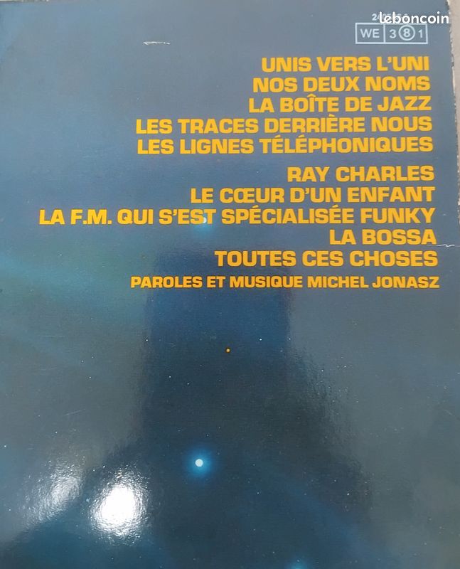 Michel Jonas 33 tours unis vers l uni (image 3)