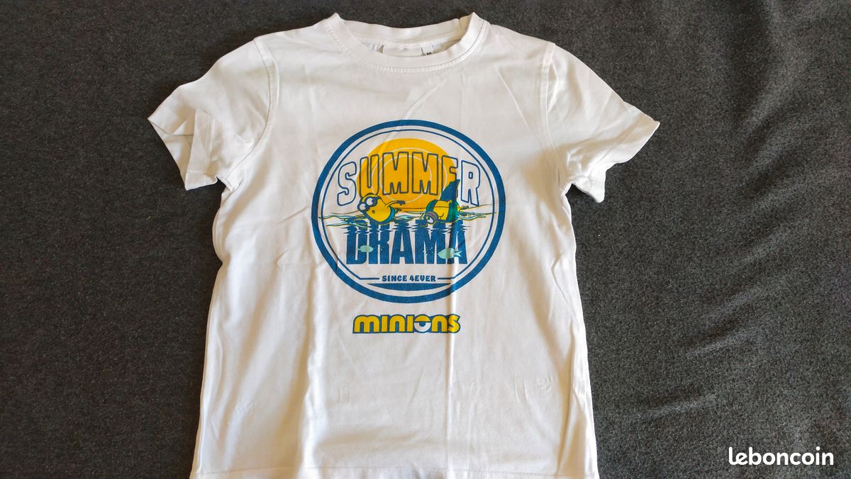 Lot 5 t-shirts garçon 8 ans (lot19) (image 15)