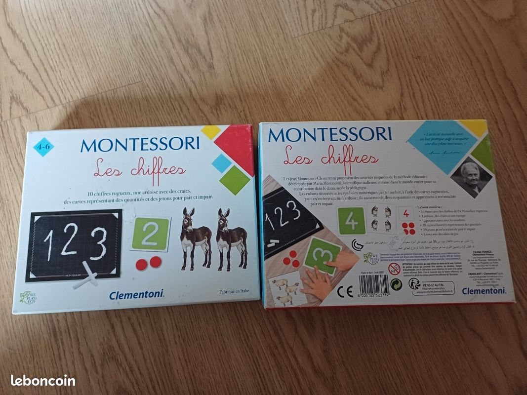 Headu – Je Compte Avec Les Chiffres En Relief – Montessori 2-6 Ans – Puzzles Tactiles + 45 Animaux – Fabriqué En Italie – Cadeau éducatif