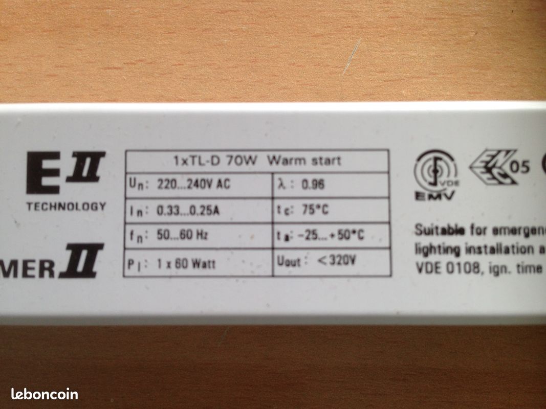 Ballast électronique 1 x 70W (Philips) (image 2)