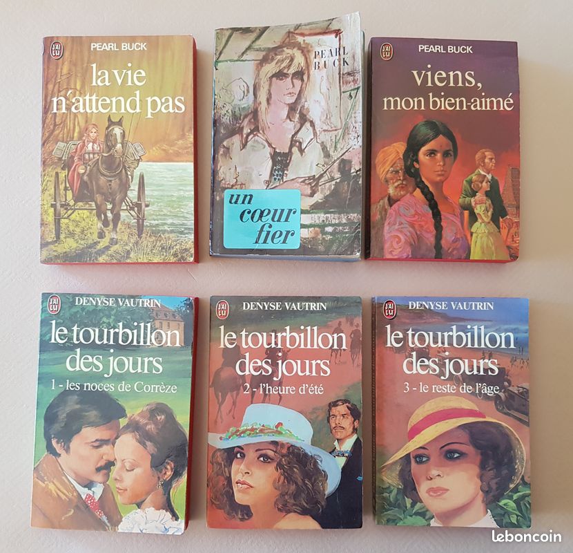 Lot de 3 livres de Denyse Vautrin et 3 de Pearl Buck (image 1)
