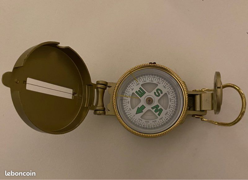 Ancienne Boussole D'ingénieur Directionnelle - Fabriquée Au Japon