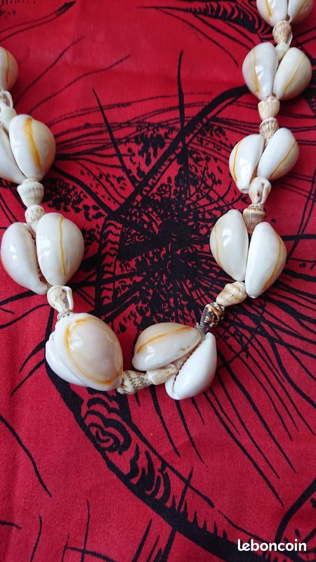 Lot de 4 colliers vintage en coquillages – Années 70/90 – Fait main (image 11)