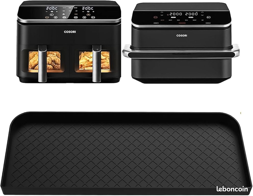Tapis en silicone polyvalent pour COSORI Air Fryer 10L Twinfry (image 1)
