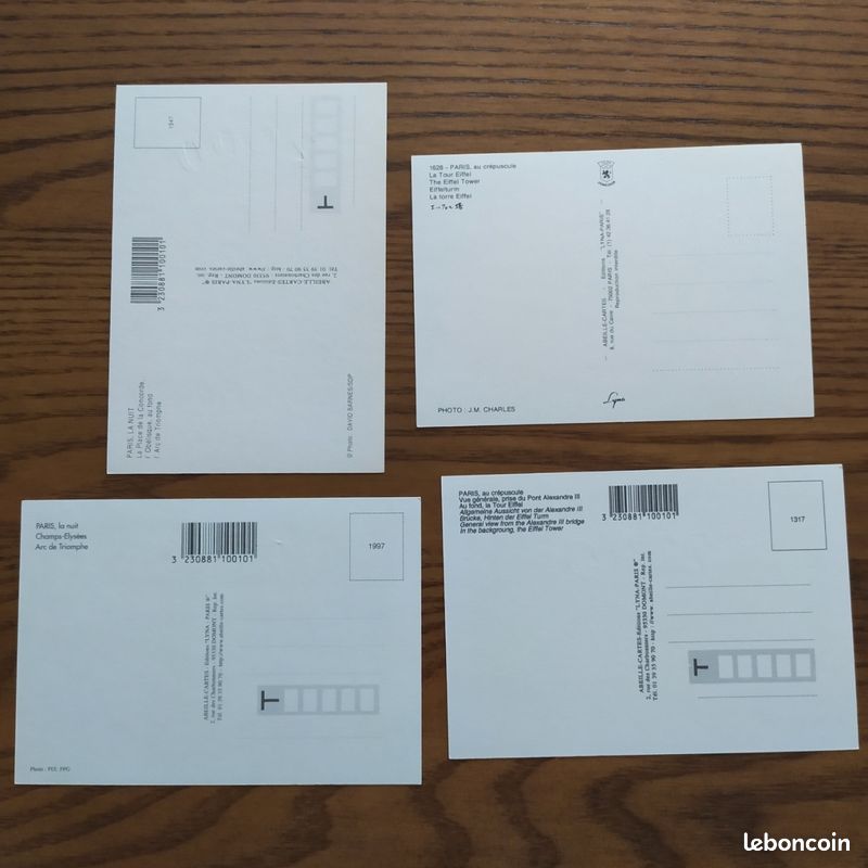 Lot 4 cartes Paris ans 2000 (image 2)