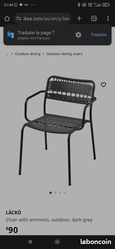 Viholmen table chaises ikea (image 2)