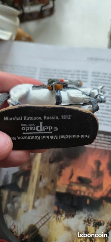 Figurine en plomb, Général Kutusov, 1812 (image 3)