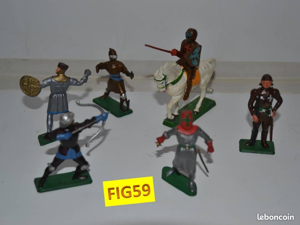 Figurines Starlux: 6 soldats MOYEN AGE - Jeux & Jouets
