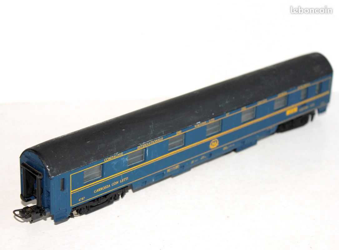 Voiture lit WLABmee, livrée bleu/rouge, version origine, ZSR, Ep. V - LSMODELS 48206 - HO 1/87
