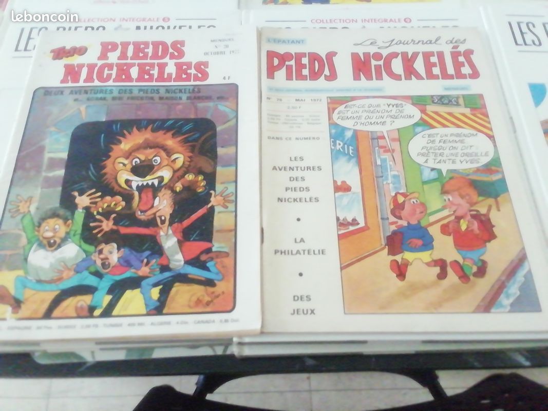 BD L'intégrale des Pieds Nickelés differentes tomes, bandes dessinees populaires anciennes type pif rahan picsou mickey bibi fricotin aggie (image 3)