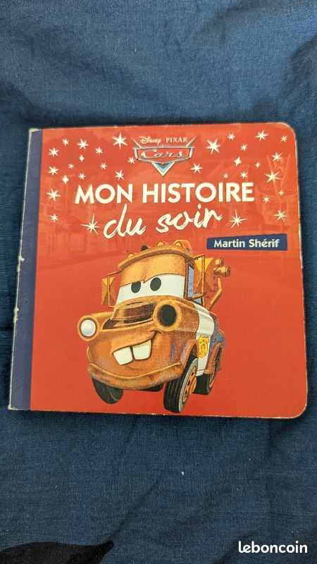 Livre enfant cartonné Cars Martin shérif mon histoire du soir (image 1)