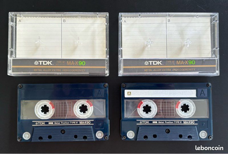 Lot De 3 Cassettes Audio TDK K7 60 Minutes, Neuves Sous Blister