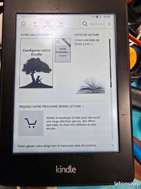 Liseuse Amazon Kindle Paperwhite 6ème génération, 4 Go, en très bon état (image 1)
