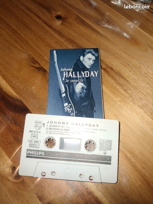 K7 audio cassette 2t johnny hallyday (image 1)