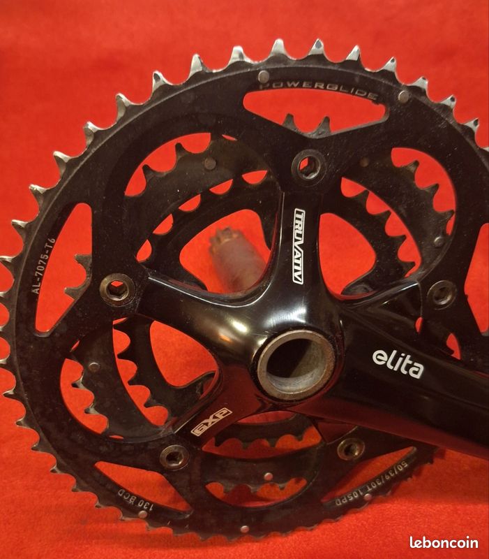 Pédalier Vélo Route TruVativ Rouleur 53/39T - 175 Mm - Double 2x10 Vitesses - Occasion