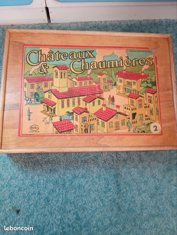 Jeu construction en bois château et chaumière (image 2)