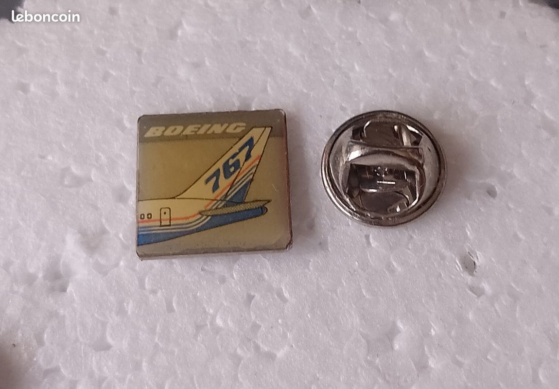 Broche Vintage Avion Boeing 767 Luxair - Aviation - Collection - Occasion