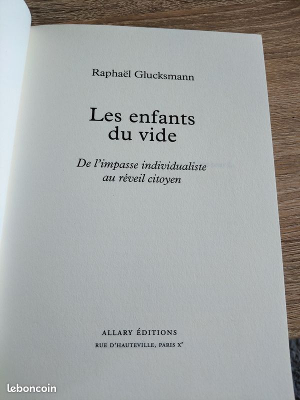 Livre. Les enfants du vide (image 3)