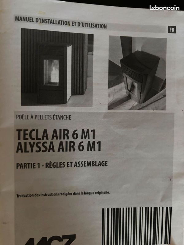 Poêle à granulés MCZ Tecla Air 6 M1 (image 9)