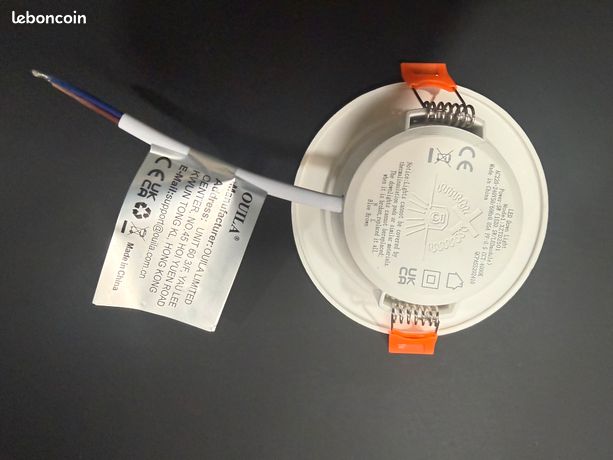 Spot LED Encastrable,Extra Plat,5W Equivalent 50W Incandescence,Rond Ultra Slim Blanc Chaud 2700k230v Eclairage Plafond Encastrepour Salle De Baincuisinesaloncouloirlot De 6 90477823