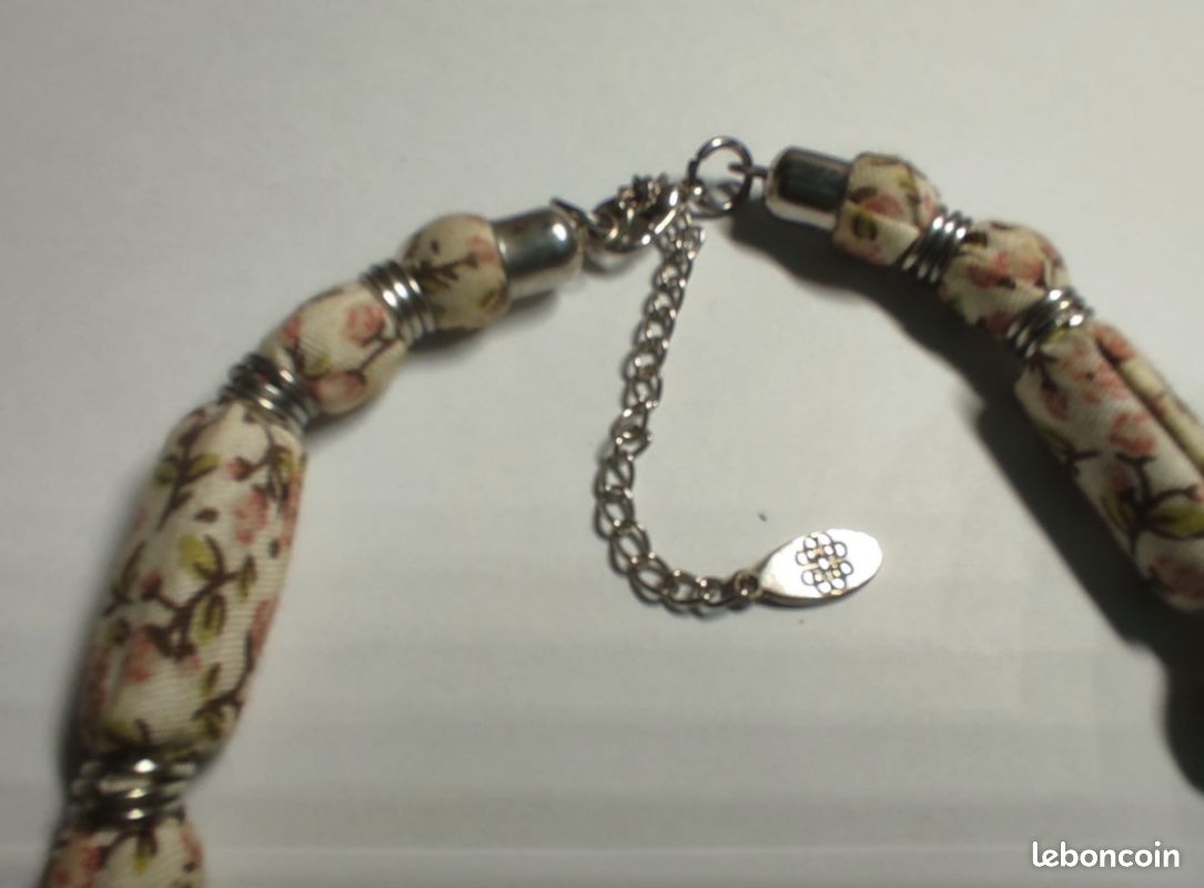 Collier Vintage Bréal Collection Couleur Or Avec Cristaux Facettés - Bijou Ancien, Occasion Avec Patine