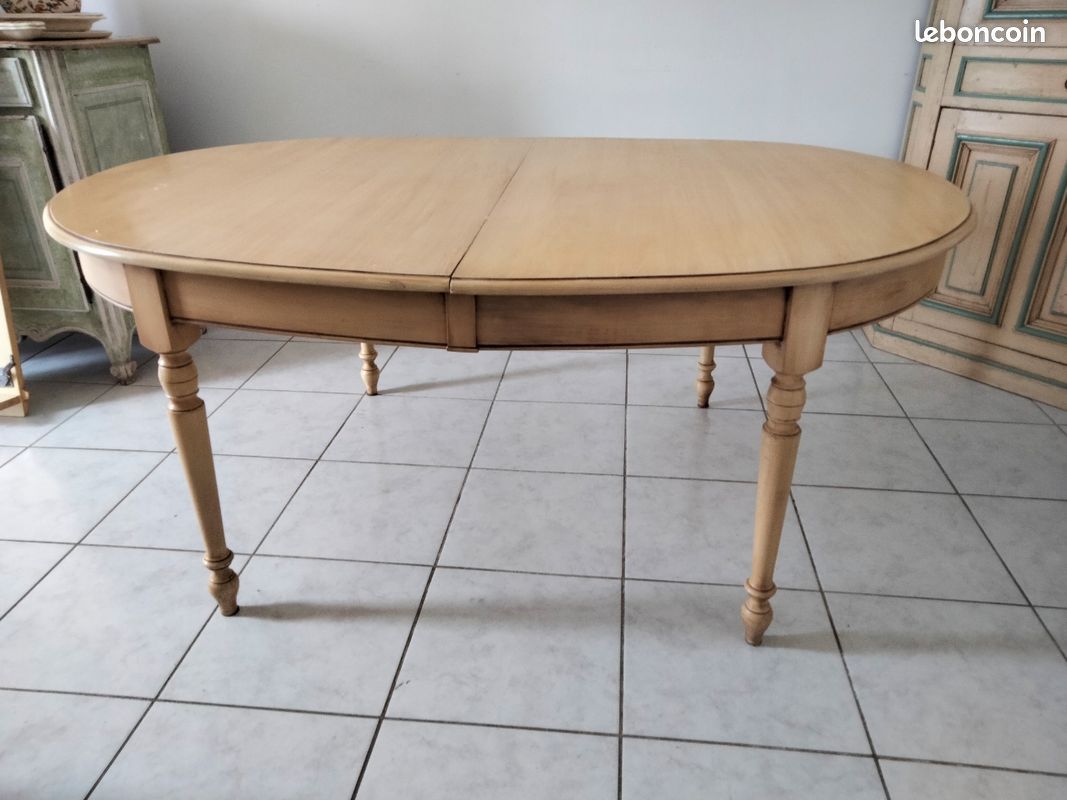 Vend table ovale +rallonge (image 1)
