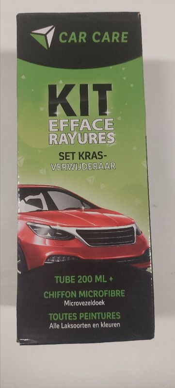Kit efface-rayures 200 ml + chiffon microfibre