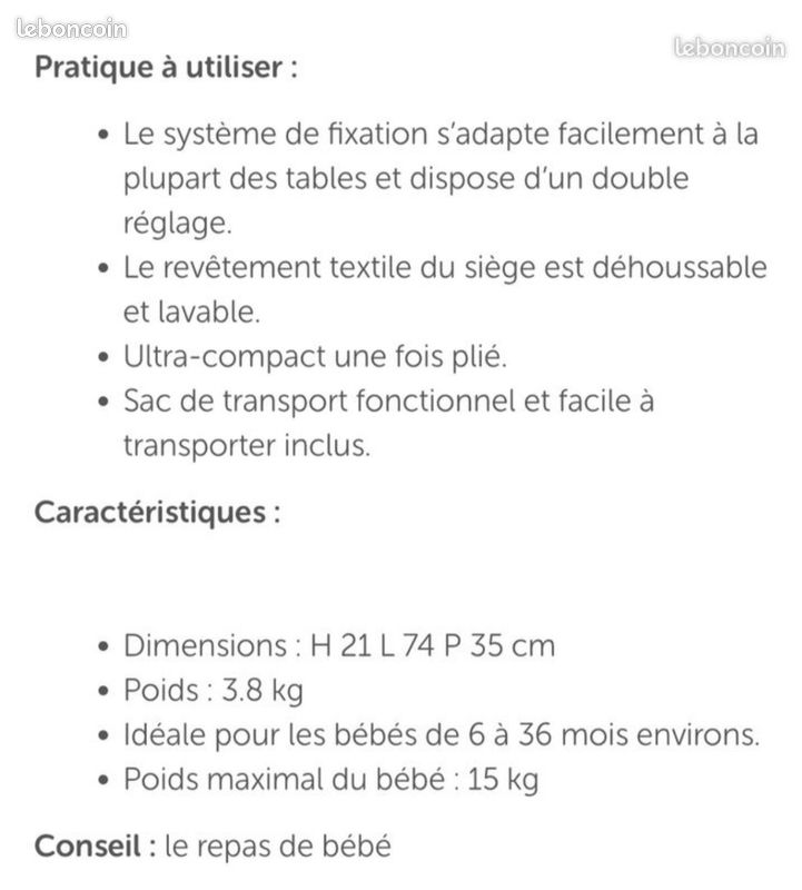 Siège de table 360° Chicco avec housse de transport (image 7)