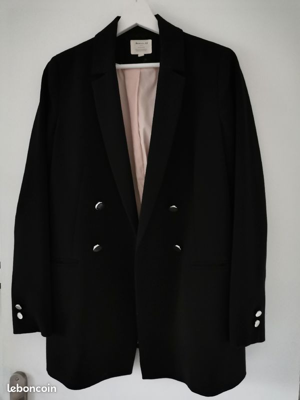 Veste noire tailleur femme 123 taille 38 (image 1)