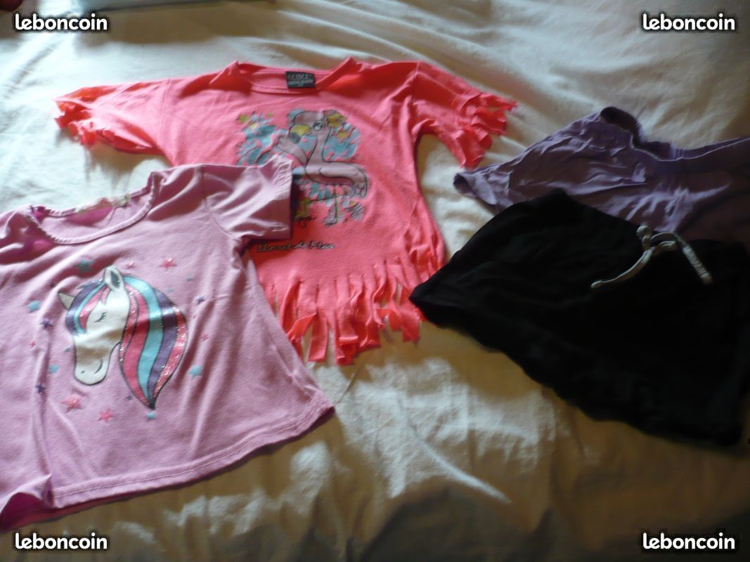 Lot Short tee shirt licorne /corsaire Terre de marins 4 ans , à saisir (image 2)