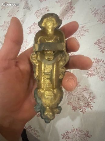 Bougeoir Rocaille de Style Louis XV en Bronze Doré