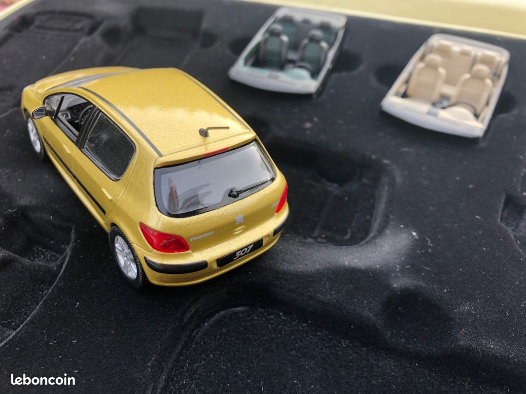 Miniature Norev 1/43 Peugeot 307 5 Portes – Couleur Jaune (boîte Incluse)