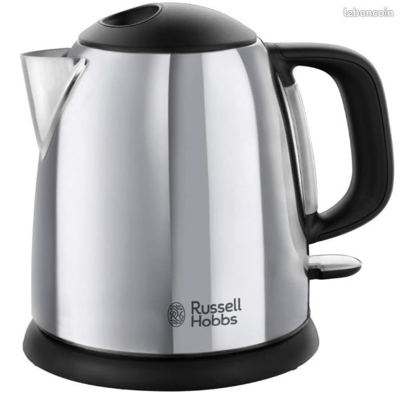 Bouilloire Electrique Russell Hobbs Victory 1 L, 2400W, Design Acier Brillant, Ebullition Rapide, Niveau d'eau Visible, Marqueurs 1/2/3 tasses, Filtre Anticalcaire amovible - 24990-70 (image 3)