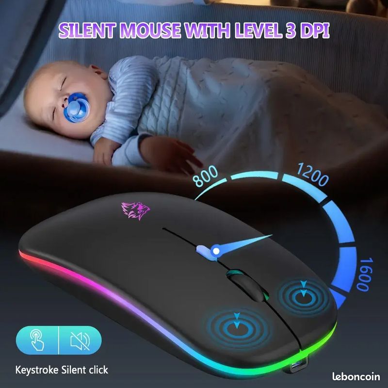 Trust Yvi+ Souris sans Fil Silencieuse avec Conception Durable, 800
