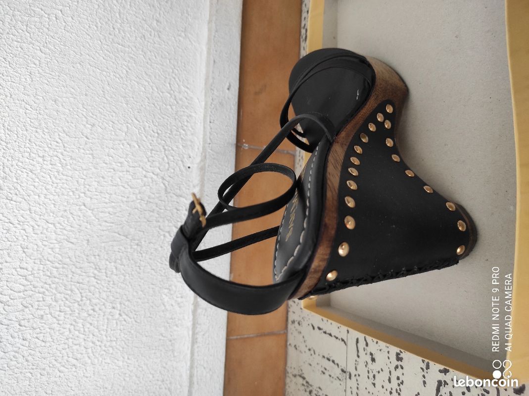 Chaussures cuir et bois San Marina (image 4)