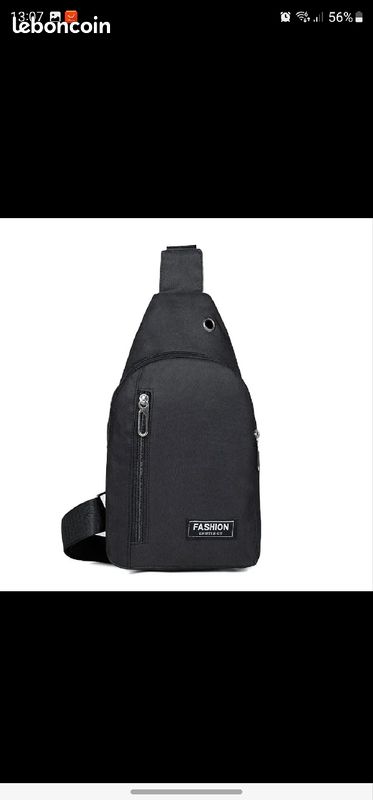 Sac à bandoulières noir (image 4)