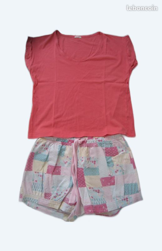 Short De Pyjama Oysho Taille L Femme - Multicouleur, Occasion Très Bon état