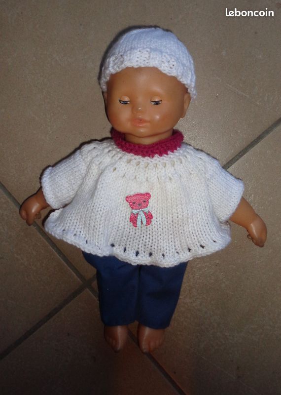 Vêtements pour POUPON COROLLE 30 CM NEUF pantalon pull nounours